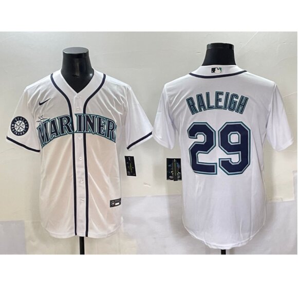 Mens Youths Kids Womens Cal Raleigh White Stitched Jersey